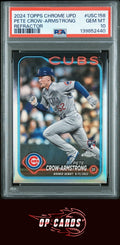 Pete Crow-Armstrong 2024 Topps Chrome Update #USC158 Refractor PSA 10