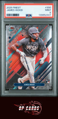 James Wood 2025 Topps Finest #300 PSA 9