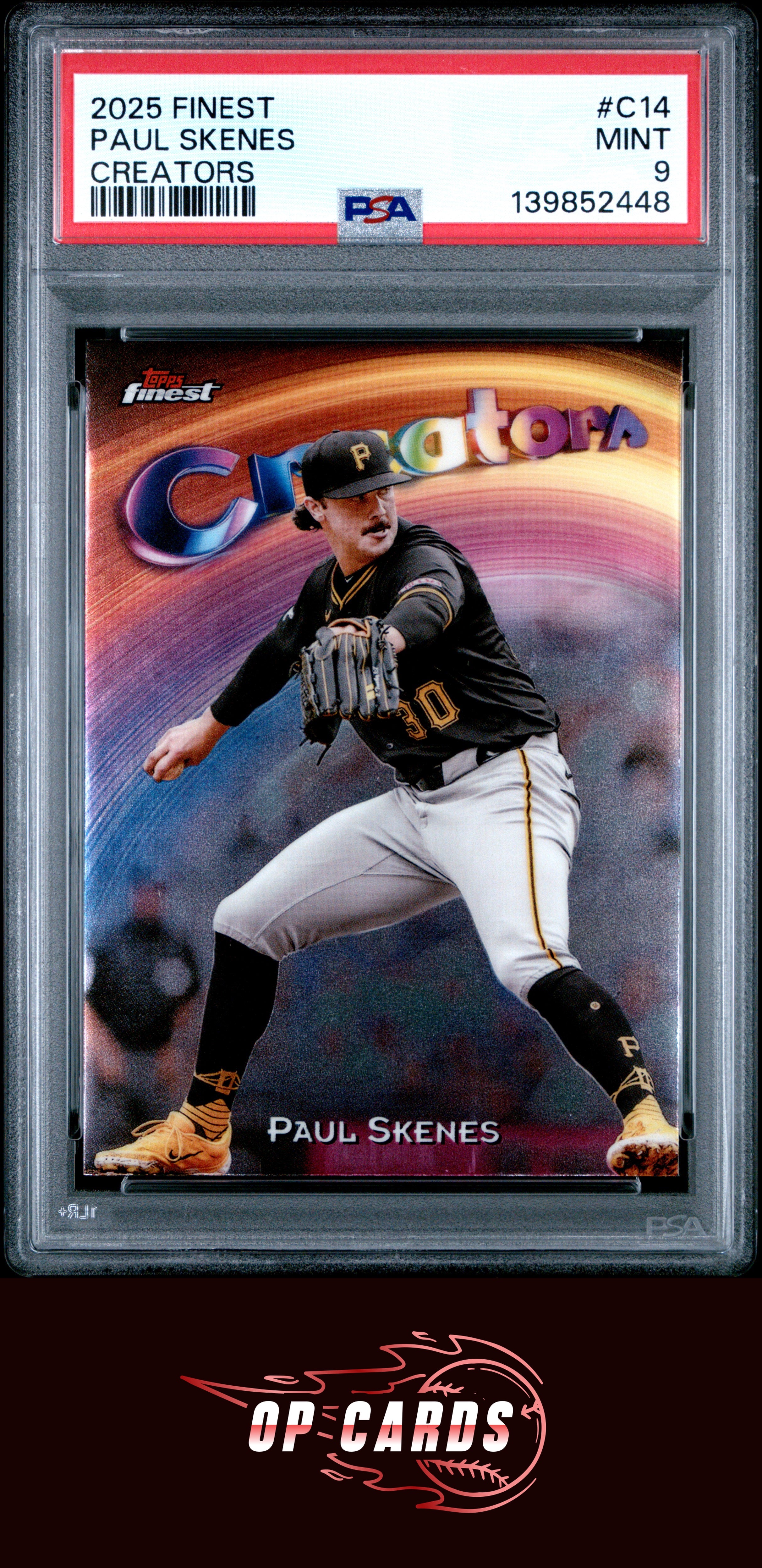 Paul Skenes 2025 Topps Finest Creators #C14 PSA 9