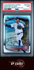 Wilfri De La Cruz 2025 Bowman Chrome International Image Var Refractor PSA 9