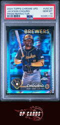 Jackson Chourio 2024 Topps Chrome Update #USC30 Prism Refractor PSA 10