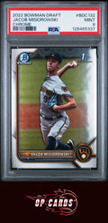 Jacob Misiorowski 2022 Bowman Draft #BDC132 Chrome PSA 9