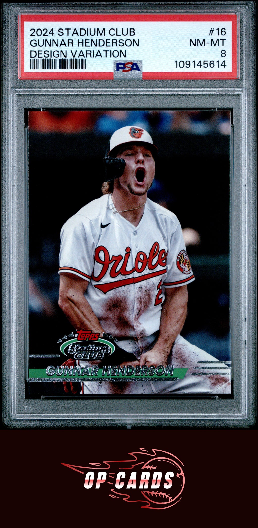 Gunnar Henderson 2024 Topps Stadium Club #16 Design Variation PSA 8