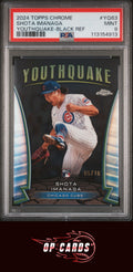 Shota Imanaga 2024 Topps Chrome Youthquake #YQ63 Black Refractor /10 PSA 9