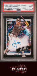 Jackson Merrill 2024 Topps Chrome Cosmic Autograph Black Eclipse /10 PSA 9