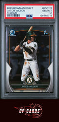 Jacob Wilson 2023 Bowman Draft #BDC121 Chrome PSA 10