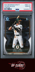 Jacob Wilson 2023 Bowman Draft #BDC121 Chrome PSA 10