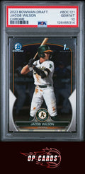 Jacob Wilson 2023 Bowman Draft #BDC121 Chrome PSA 10