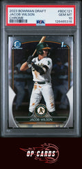 Jacob Wilson 2023 Bowman Draft #BDC121 Chrome PSA 10