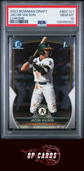 Jacob Wilson 2023 Bowman Draft #BDC121 Chrome PSA 10