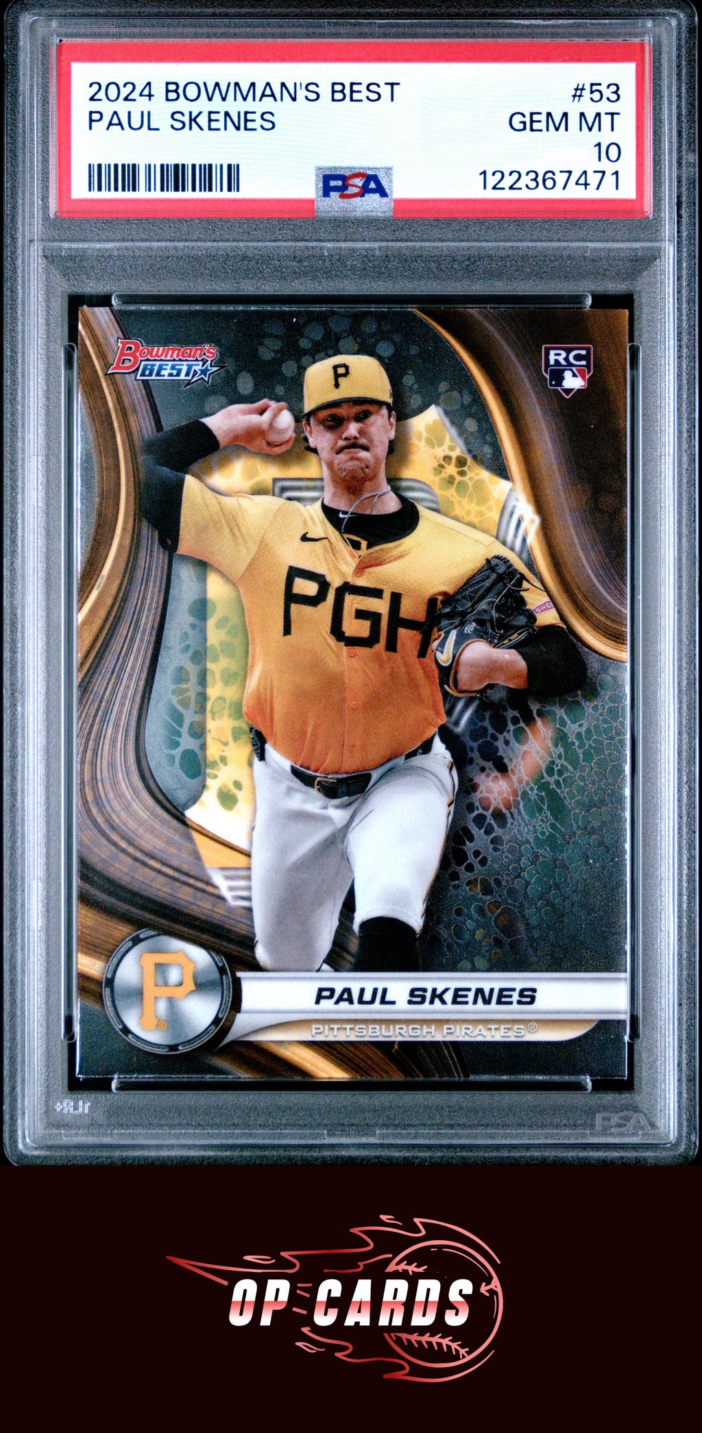 Paul Skenes 2024 Bowman'S Best #53 PSA 10