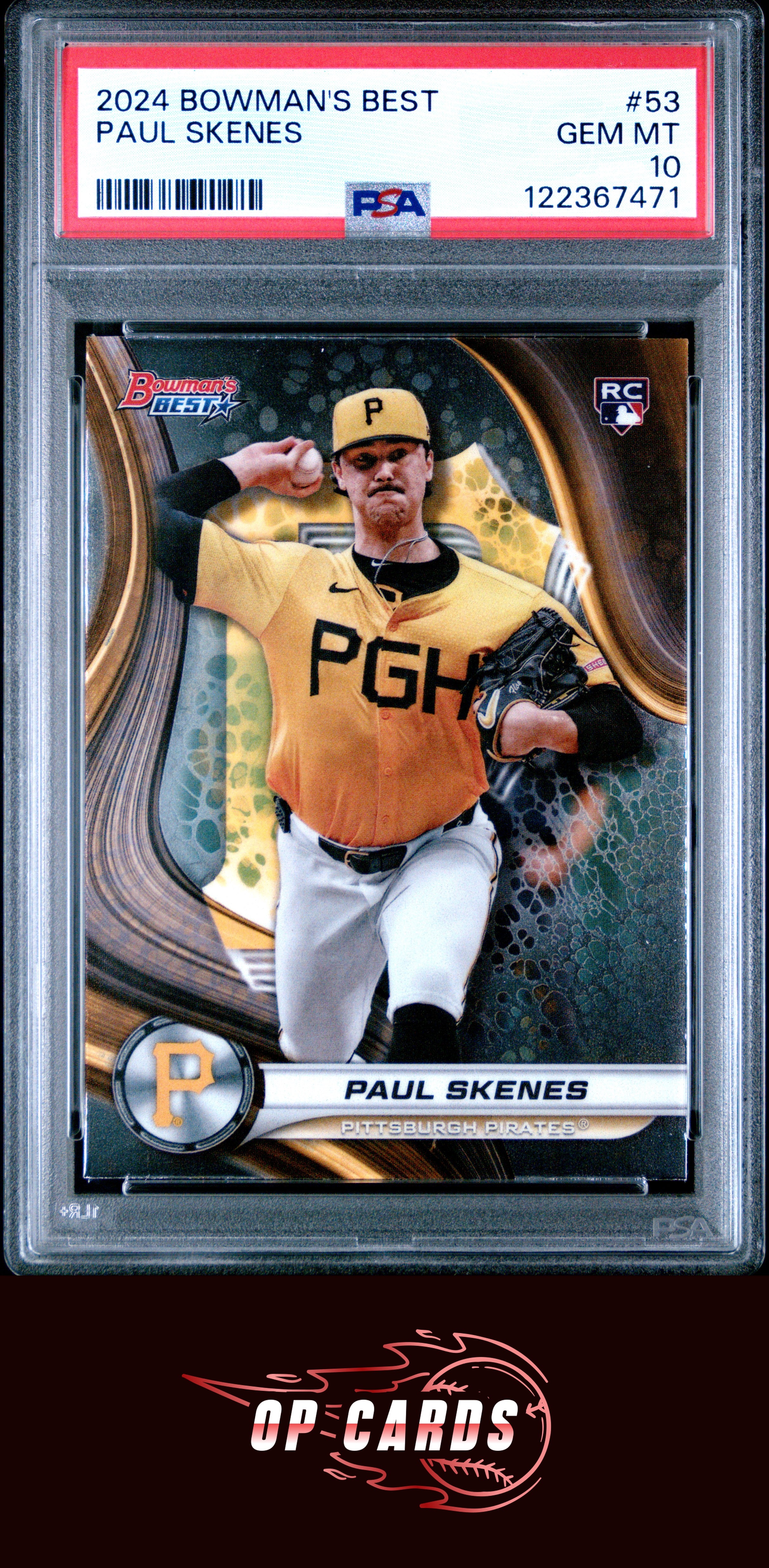 Paul Skenes 2024 Bowman'S Best #53 PSA 10