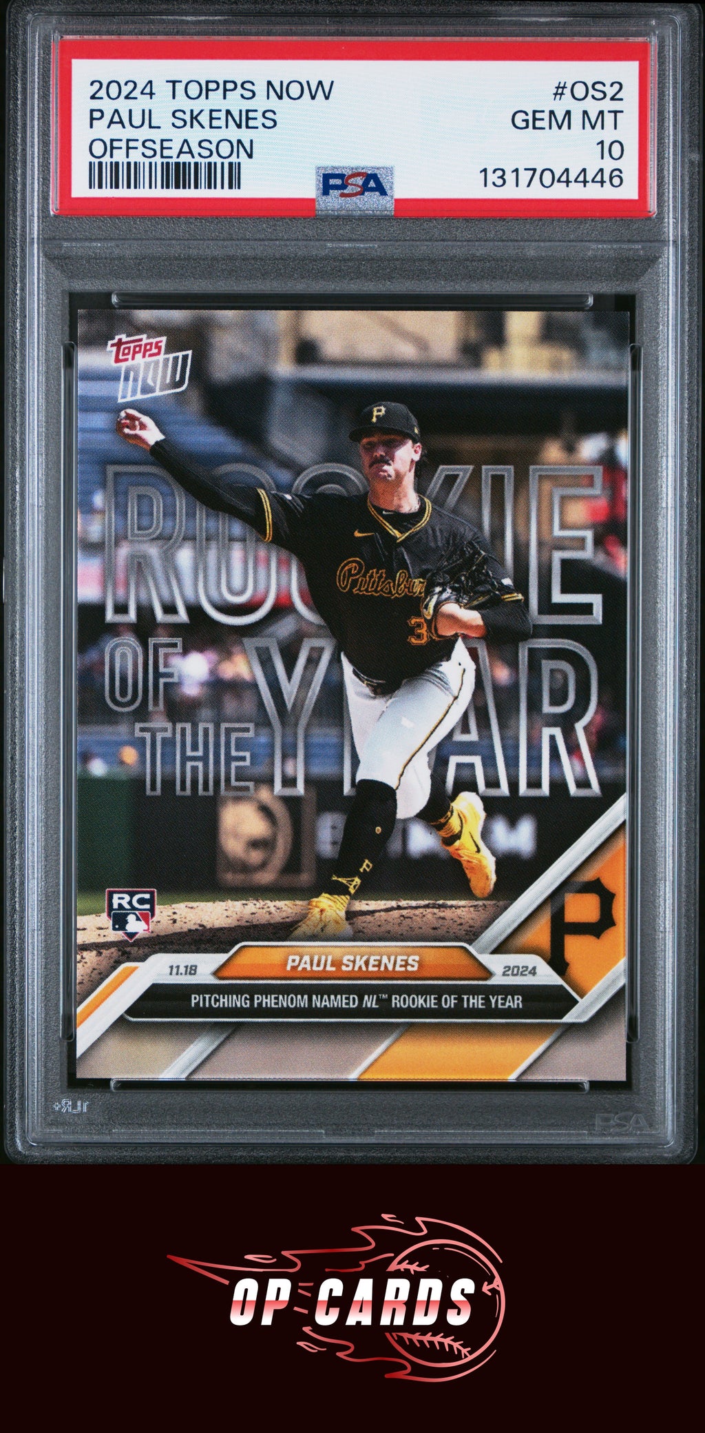 Paul Skenes 2024 Topps Now Offseason #OS2 PSA 10