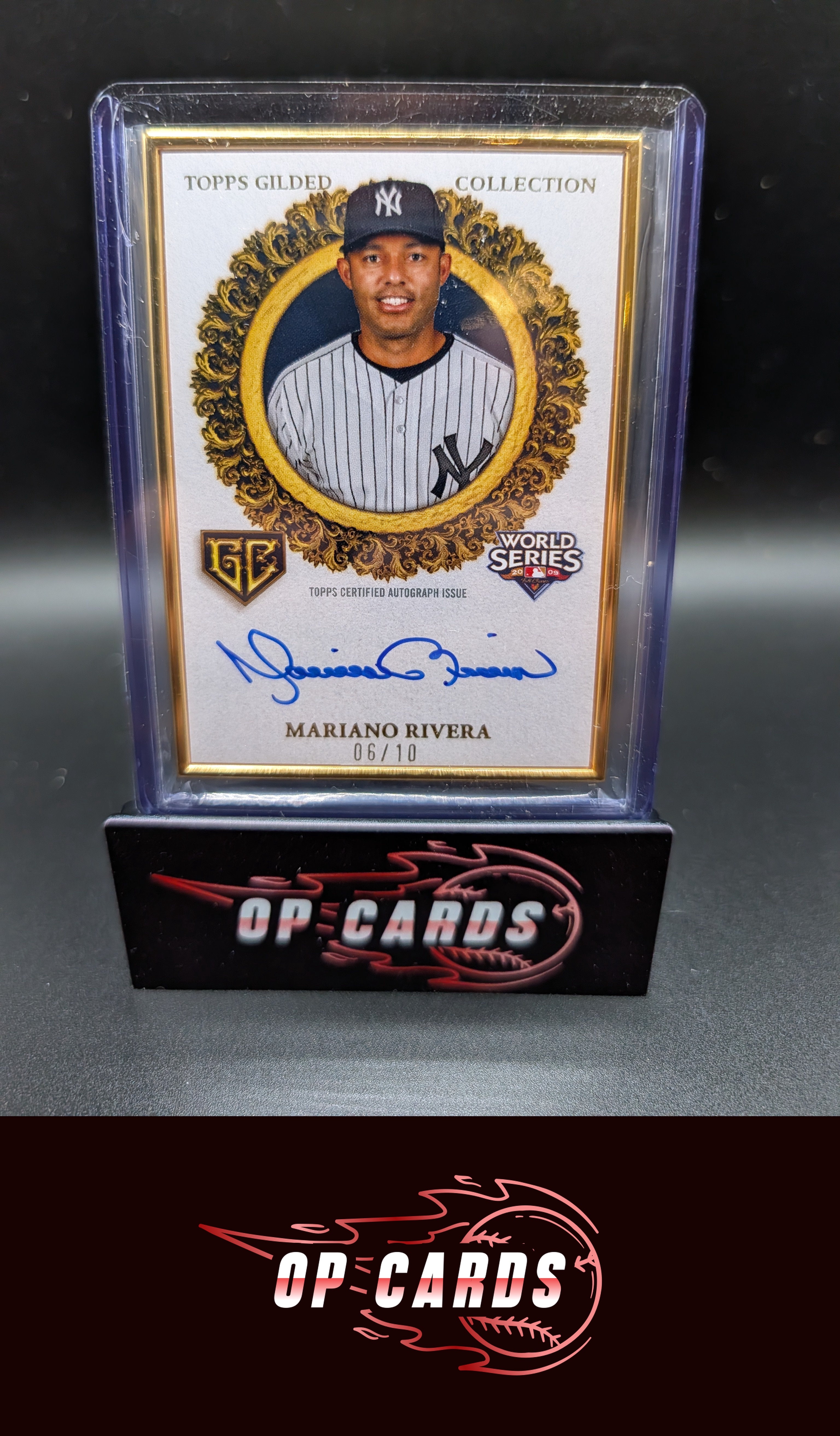 Mariano Rivera 2024 Topps Gilded Collection #GCH-MR Gilded Champions Onyx #/10