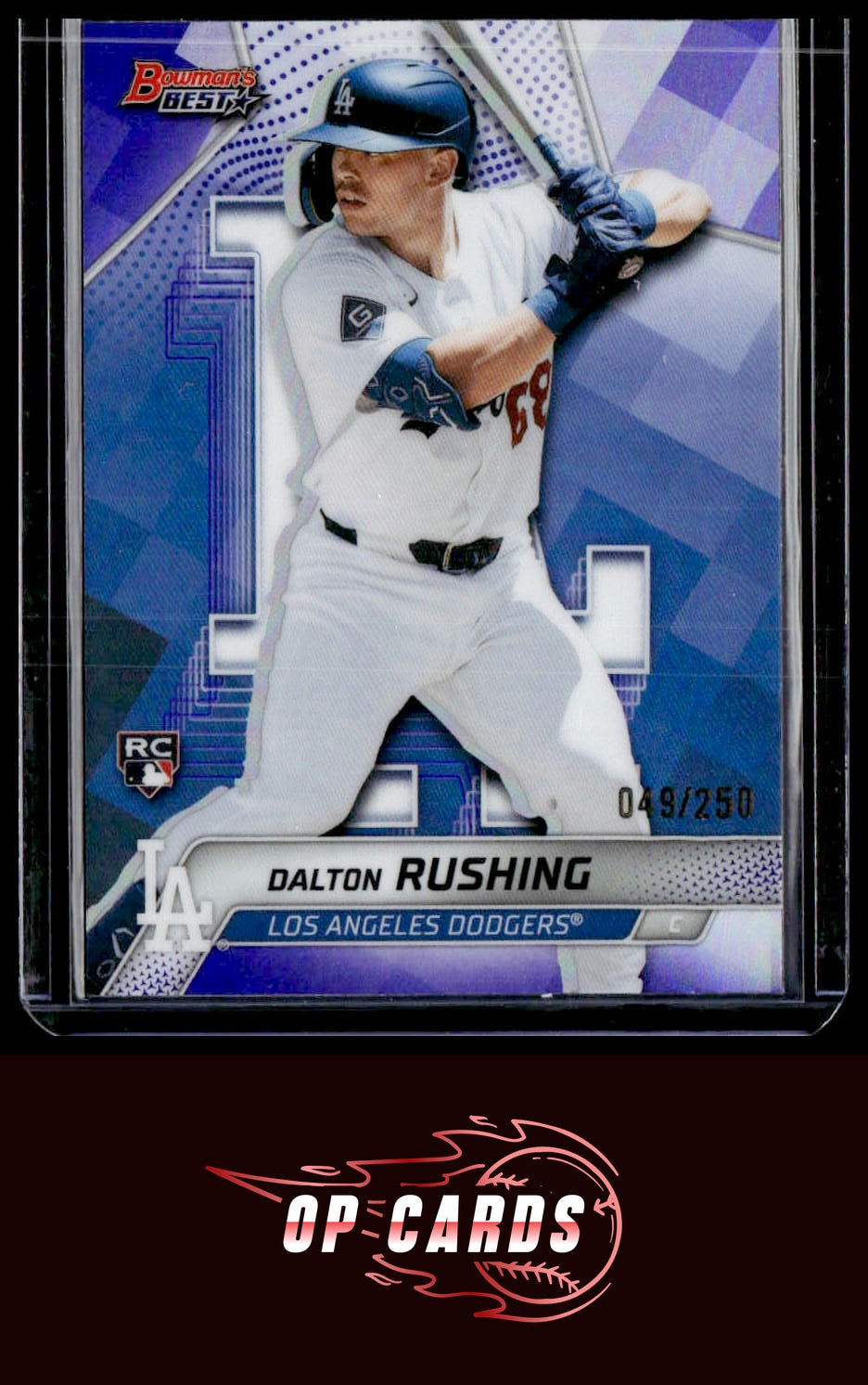 Dalton Rushing 2025 Bowman's Best #33 Purple Refractors #/250