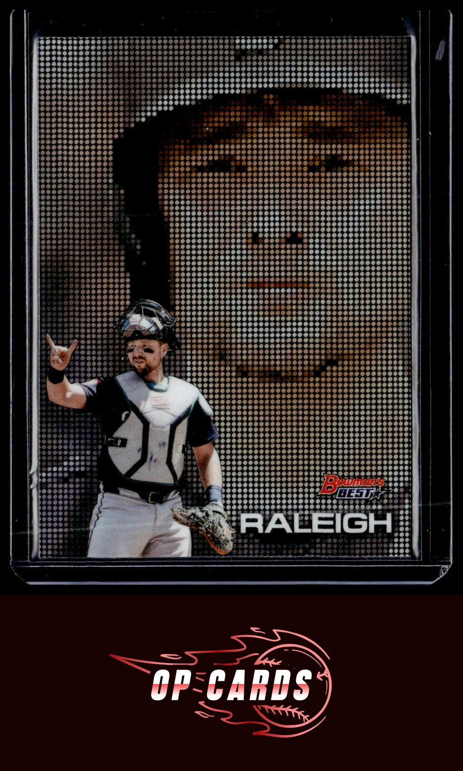 Cal Raleigh 2025 Bowman's Best #P-11 Pixel Portraits