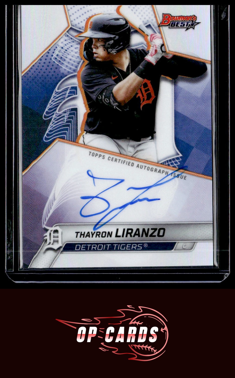 Thayron Liranzo 2025 Bowman's Best #B25-TL Best of 2025 Autographs Refractors