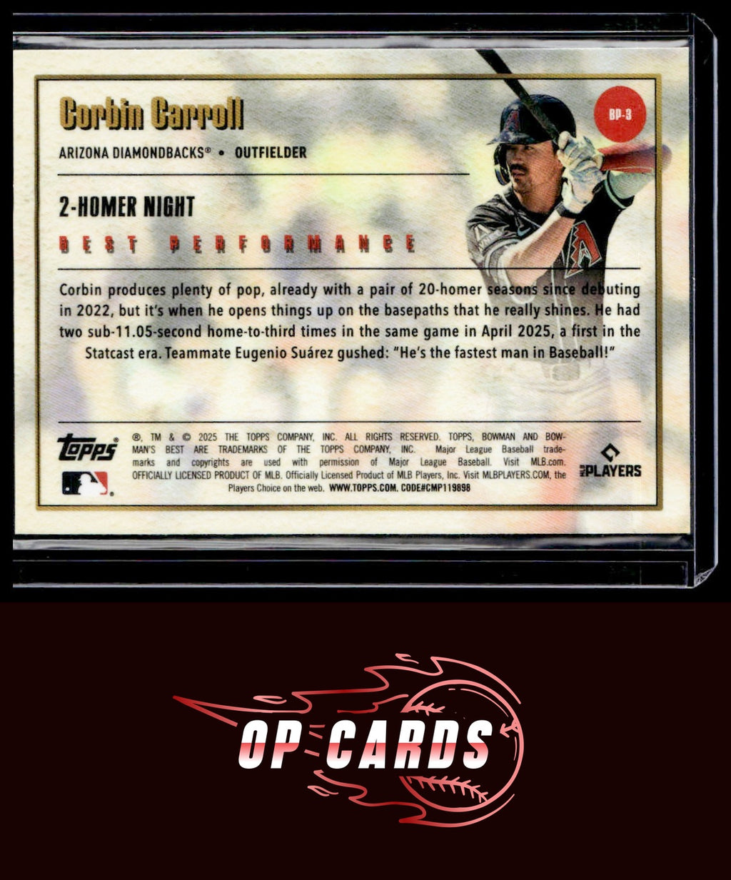 Corbin Carroll 2025 Bowman's Best #BP-3 Best Performance