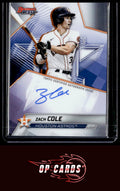 Zach Cole 2025 Bowman's Best #B25-ZC Best of 2025 Autographs