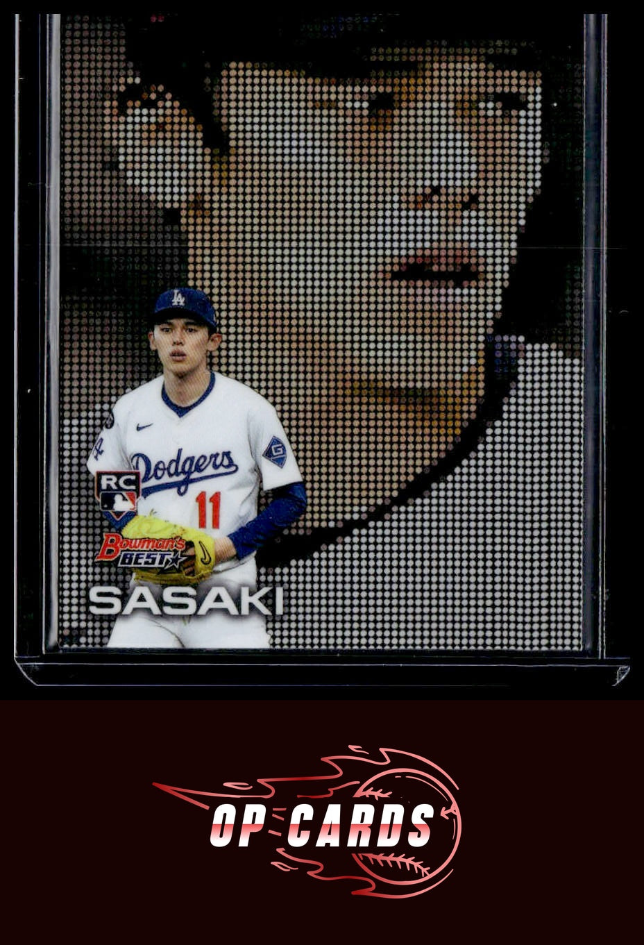 Roki Sasaki 2025 Bowman's Best #P-7 Pixel Portraits