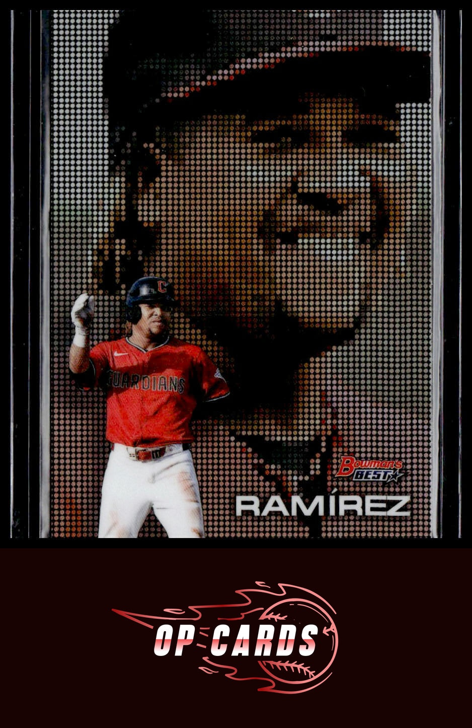 José Ramírez 2025 Bowman's Best #P-22 Pixel Portraits