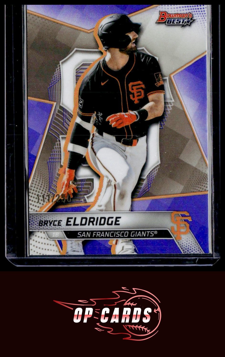 Bryce Eldridge 2025 Bowman's Best #TP-15 Purple Refractors #/250