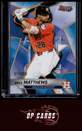 Brice Matthews 2025 Bowman's Best #TP-18 Blue Refractors #/150