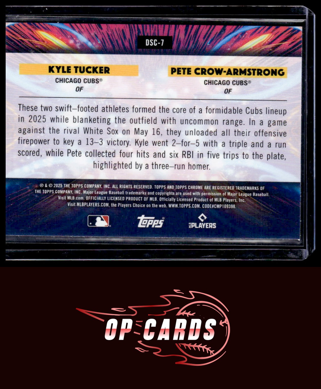 Pete Crow-Armstrong / Kyle Tucker 2025 Topps Cosmic #DSC-7 Dual Star Clusters