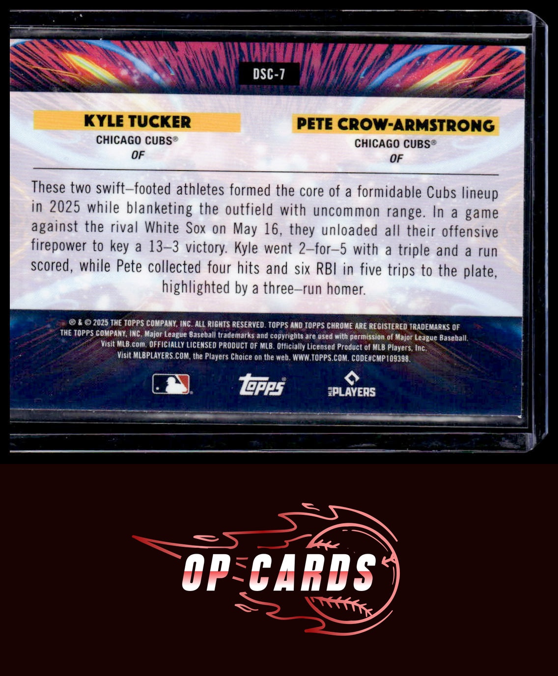 Pete Crow-Armstrong / Kyle Tucker 2025 Topps Cosmic #DSC-7 Dual Star Clusters