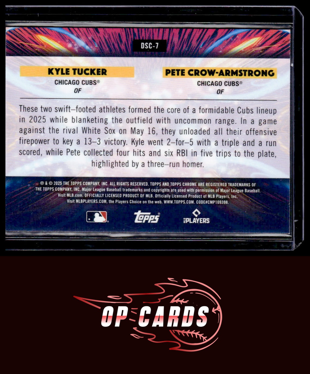 Pete Crow-Armstrong / Kyle Tucker 2025 Topps Cosmic #DSC-7 Dual Star Clusters