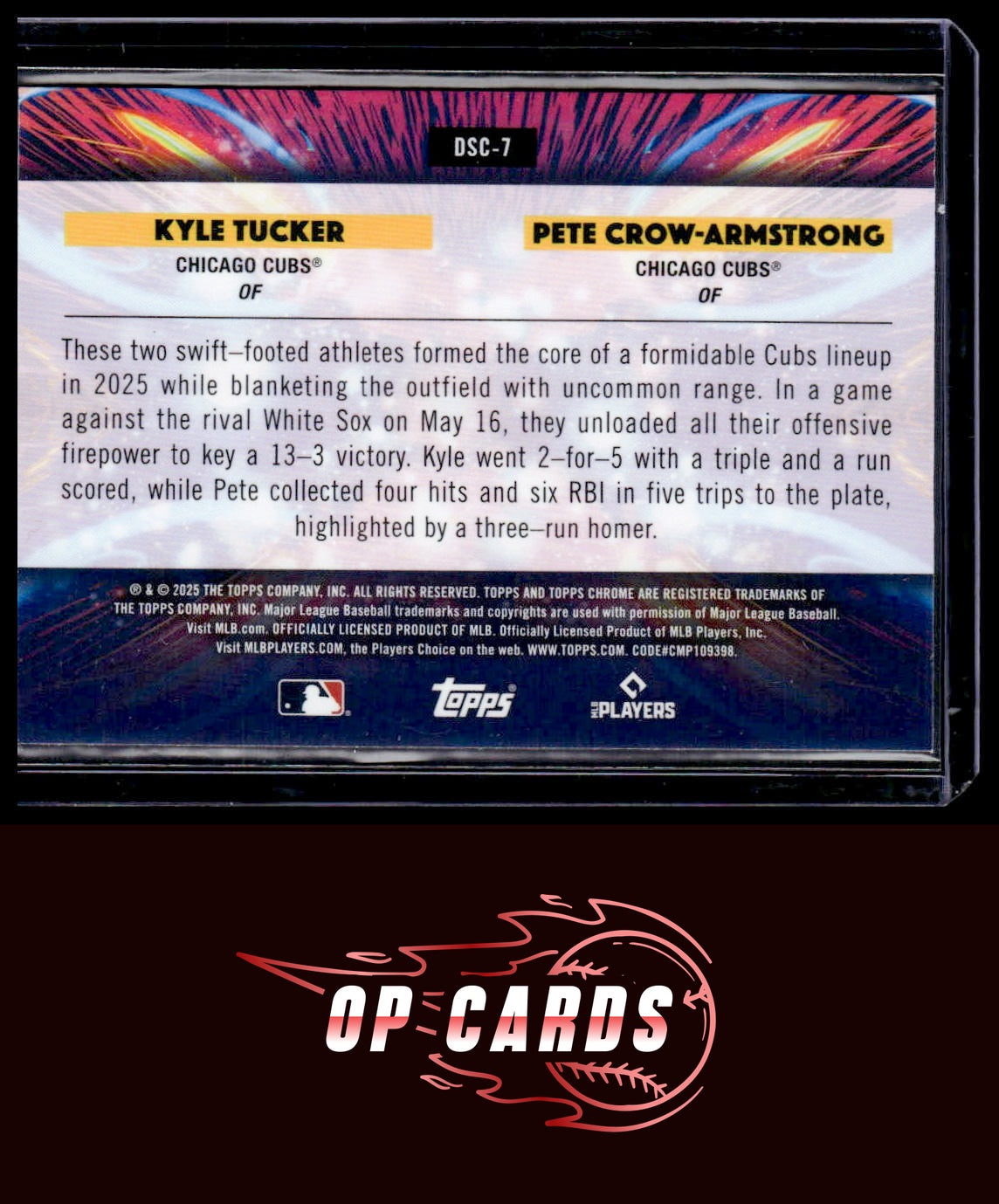 Pete Crow-Armstrong / Kyle Tucker 2025 Topps Cosmic #DSC-7 Dual Star Clusters