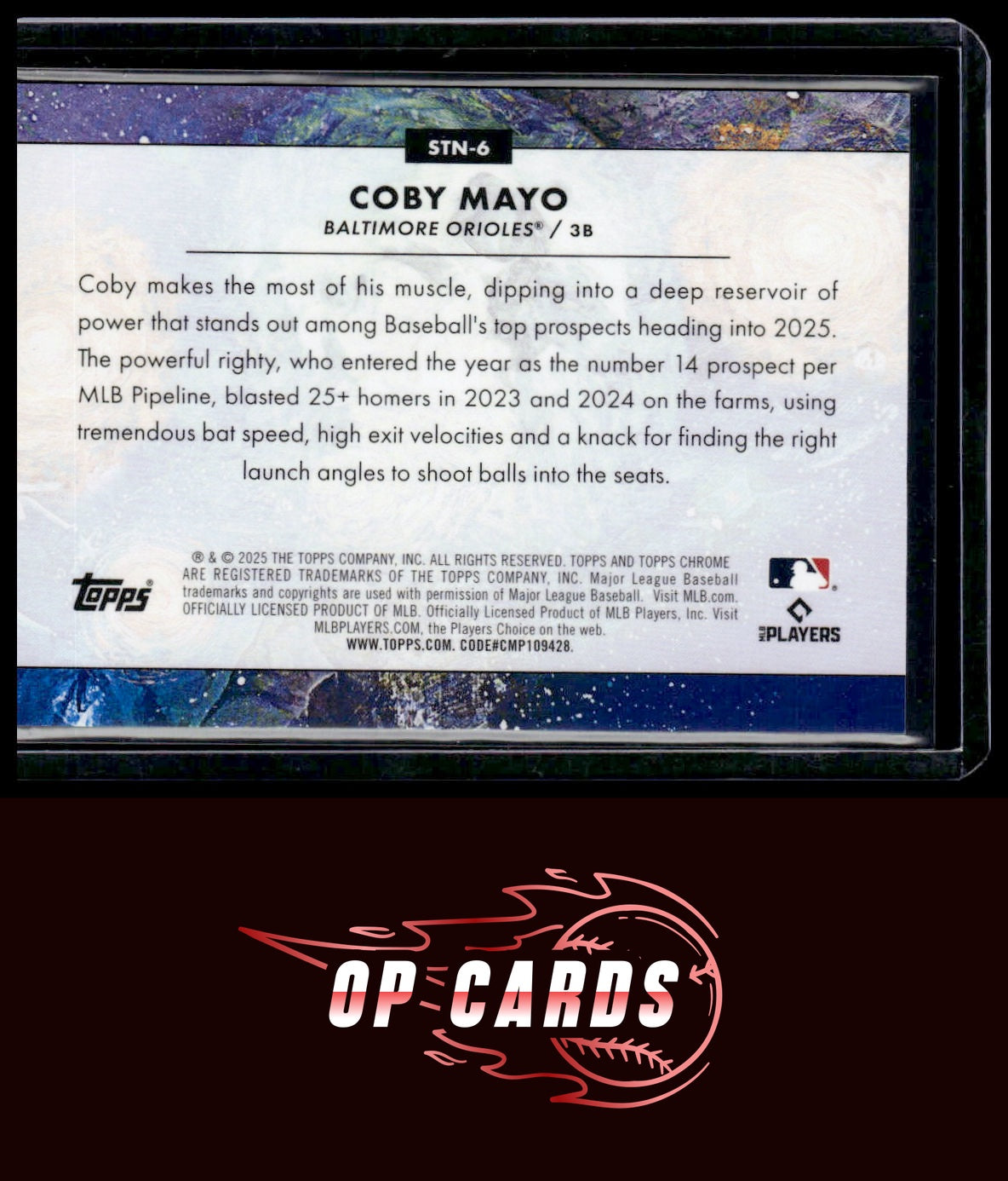 Coby Mayo 2025 Topps Chrome Cosmic #STN-6 Stars in the Night
