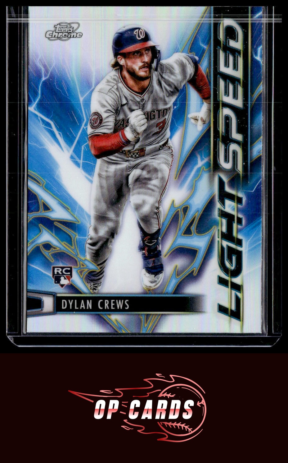 Dylan Crews 2025 Topps Chrome Cosmic #LS-13 Light Speed