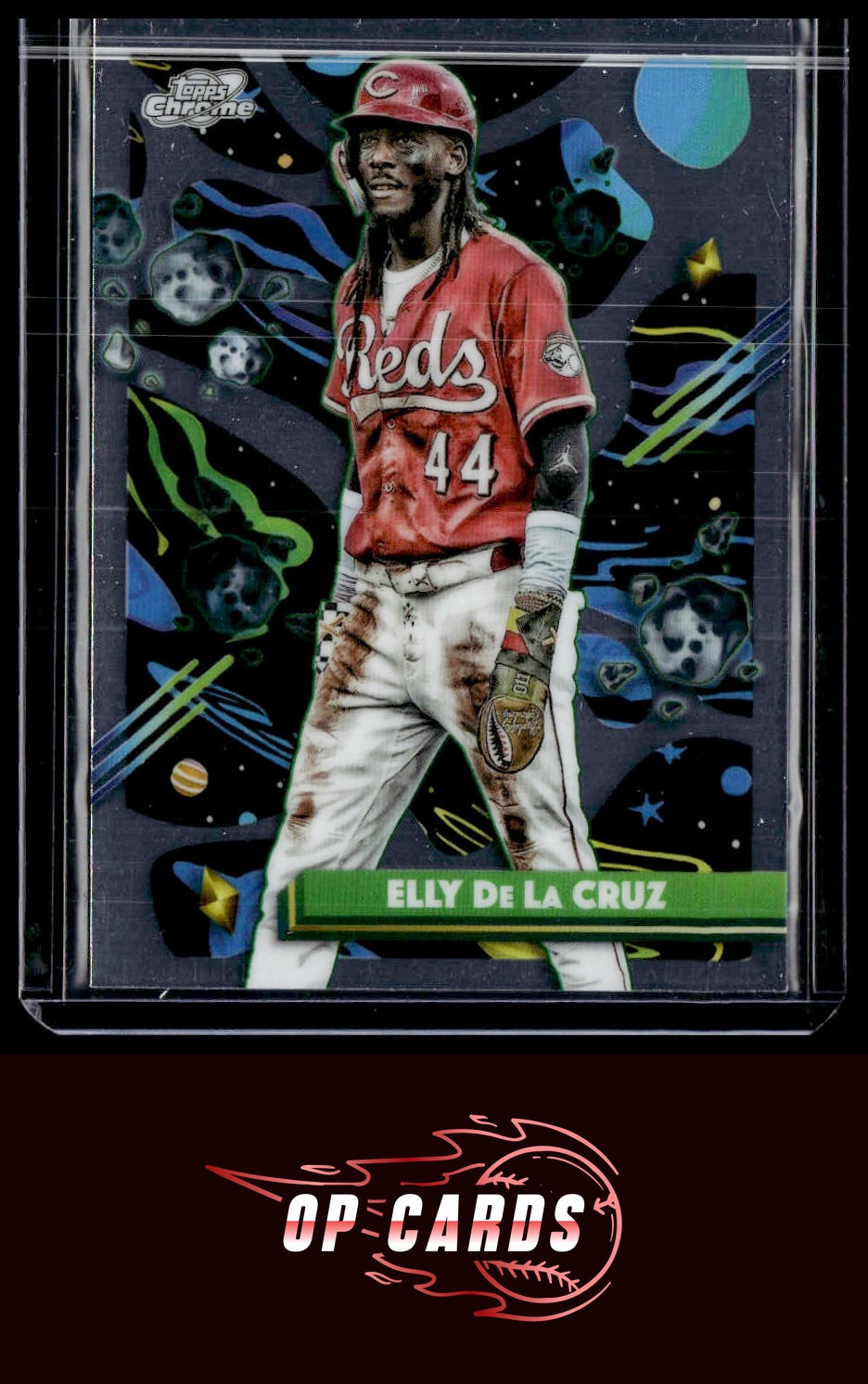 Elly De La Cruz 2025 Topps Chrome Cosmic #132