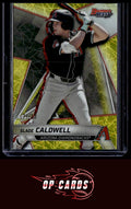 Slade Caldwell 2025 Bowman's Best #TP-30 Yellow Lazer Refractors #/75