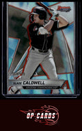 Slade Caldwell 2025 Bowman's Best #TP-30 Aqua Lava Refractors #/199
