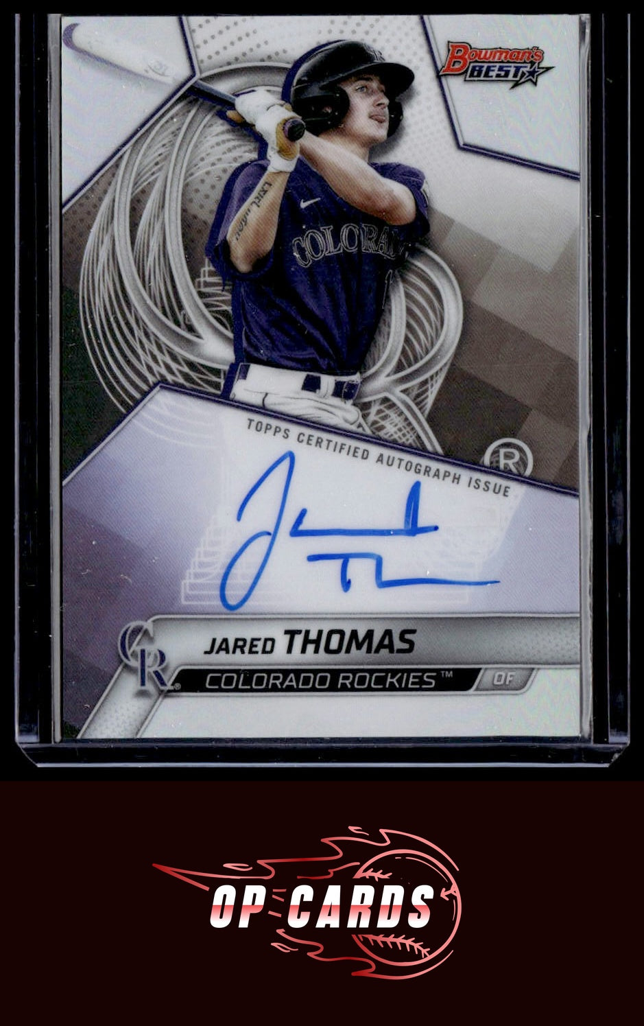 Jared Thomas 2025 Bowman's Best #B25-JTH Best of 2025 Autographs Refractors