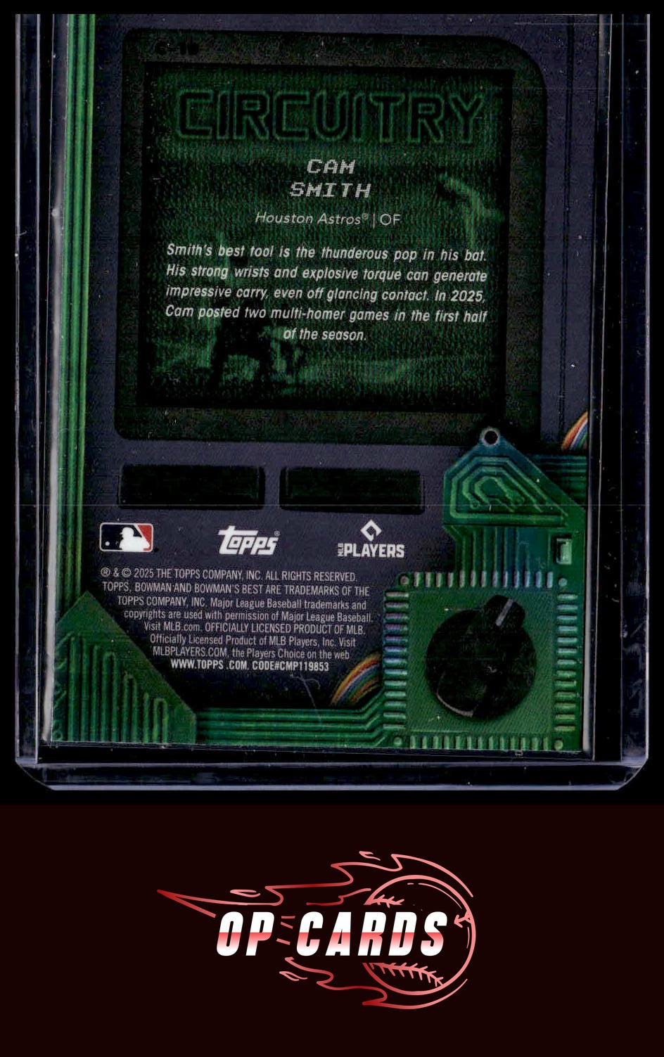 Cam Smith 2025 Bowman's Best #C-19 Circuitry