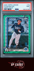 Hyeseong Kim 2025 Topps Chrome #152 Green Wave PSA 9