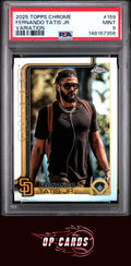 Fernando Tatis Jr. 2025 Topps Chrome #159 Image Variation Refractors PSA 9