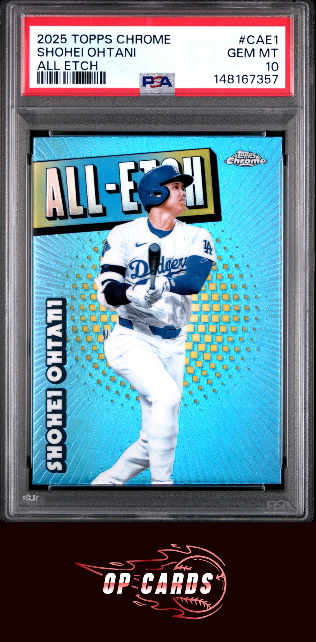 Shohei Ohtani 2025 Topps Chrome All Etch #CAE1 PSA 10
