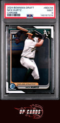 Nick Kurtz 2024 Bowman Draft #BDC56 Chrome PSA 9