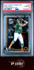 Nick Kurtz 2025 Topps Chrome Update #178 Topps Logo Refractor PSA 10