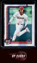 James Wood 2025 Topps Chrome #132 Prism Refractors
