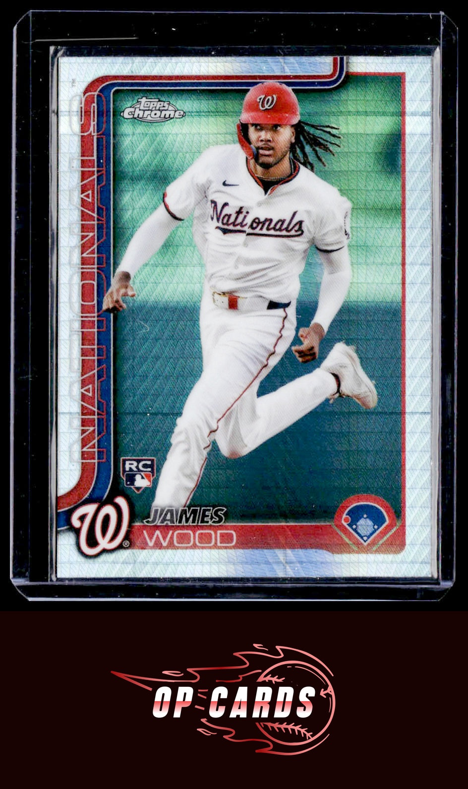 James Wood 2025 Topps Chrome #132 Prism Refractors