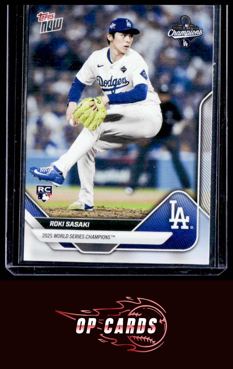 Roki Sasaki 2025 Topps Now World Series Champions Los Angeles Dodgers #WS-14
