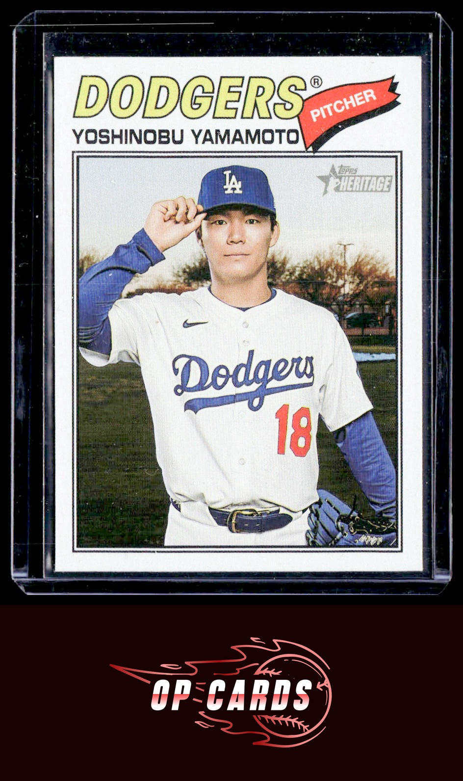 Yoshinobu Yamamoto 2026 Topps Heritage #371