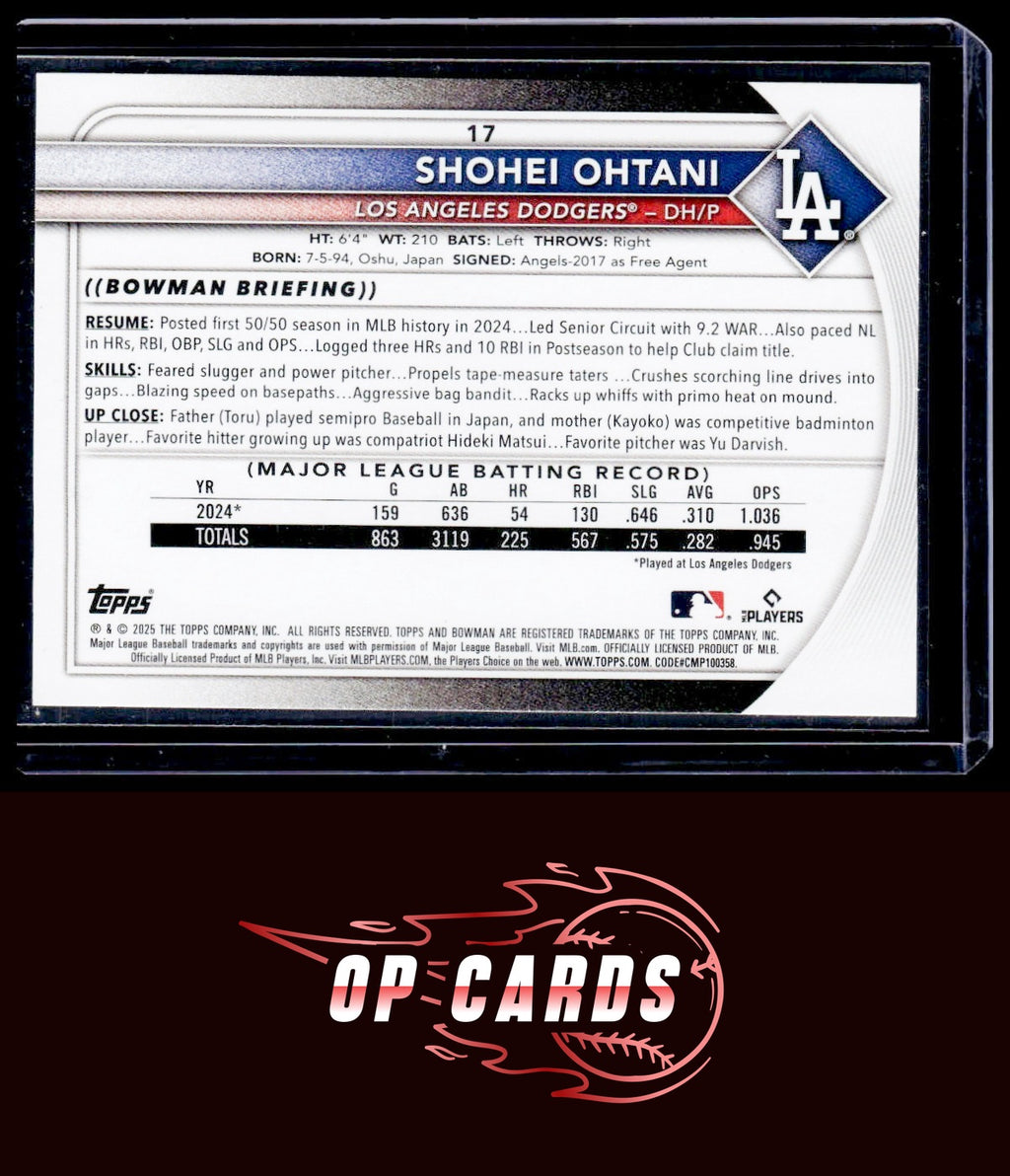 Shohei Ohtani 2025 Bowman #17
