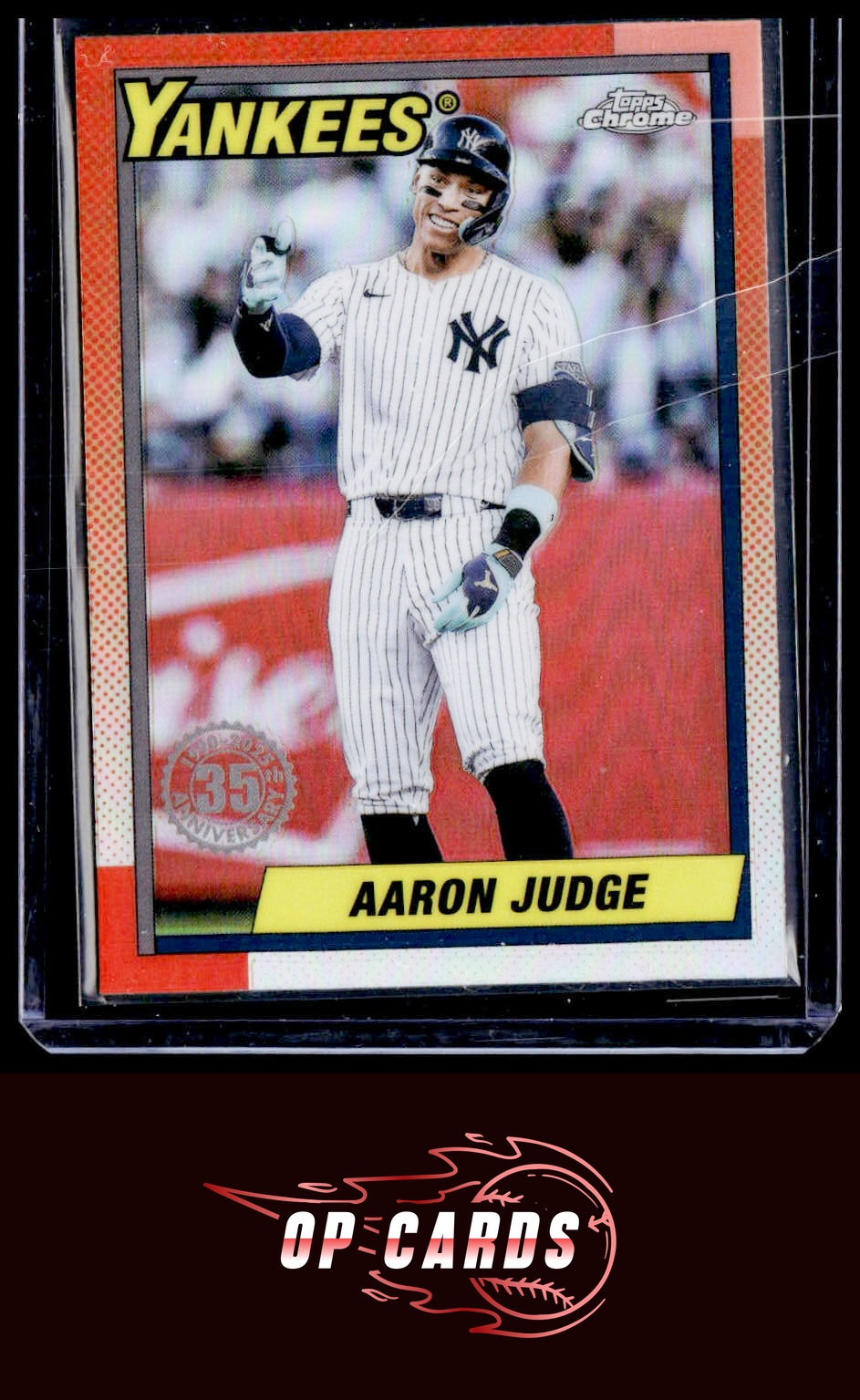 Aaron Judge 2025 Topps Chrome #90CB-11 1990 Topps Baseball 35th Anniversary