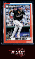 James Wood 2025 Topps Chrome #90CB-15 1990 Topps Baseball 35th Anniversary